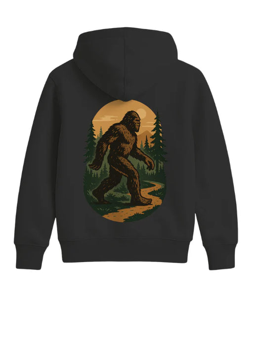 Bigfoot Sign Zip Up Hoodie