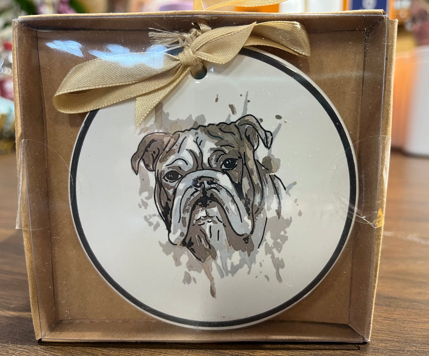 Bulldog Love Ornament