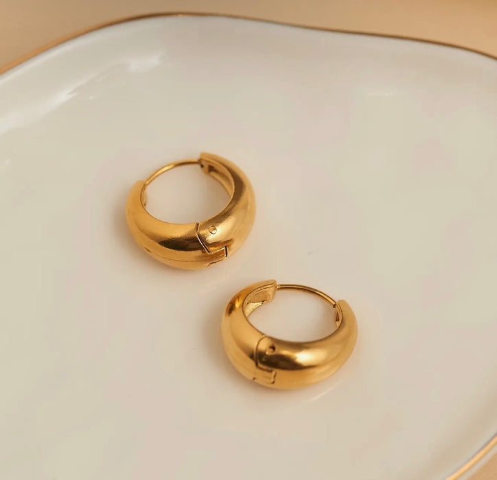 Narelle Waterproof Teardrop Hoop Earring - Gold