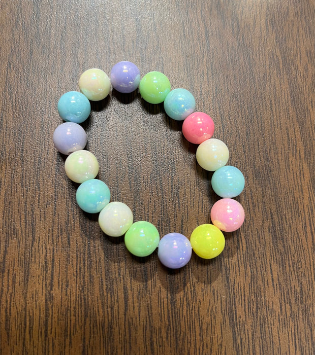 "Color Burst Bracelet" -Kid's Colorful Beaded Bracelet. 2 Sizes Available