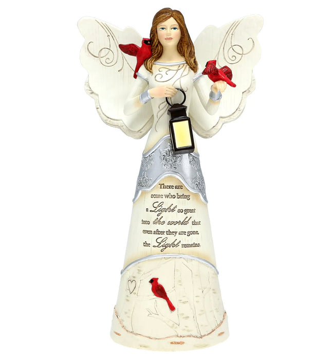 Light Remains - 9" Angel Holding Lantern