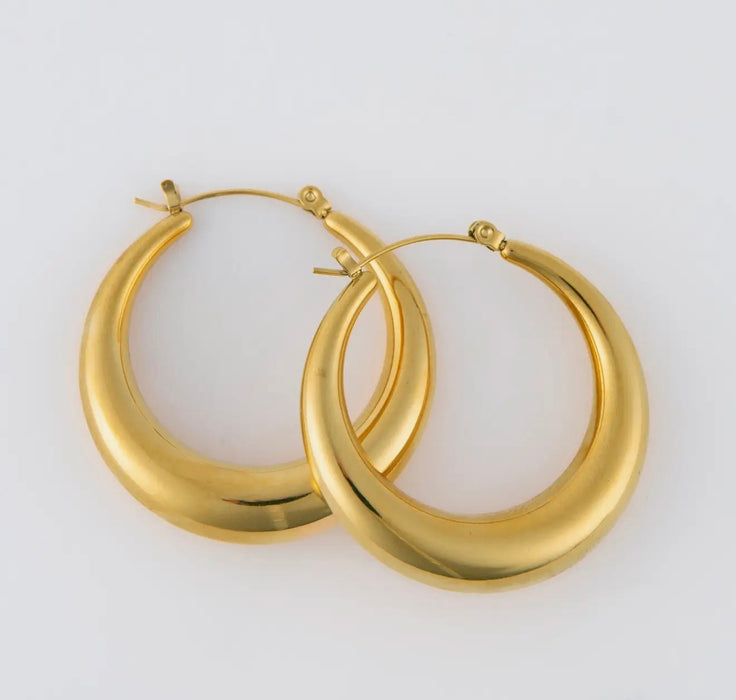 Narelle Waterproof Round Hoop Gold