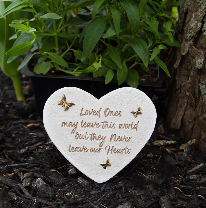 Loved Ones - 3.5" x 3" Heart Memorial Stone
