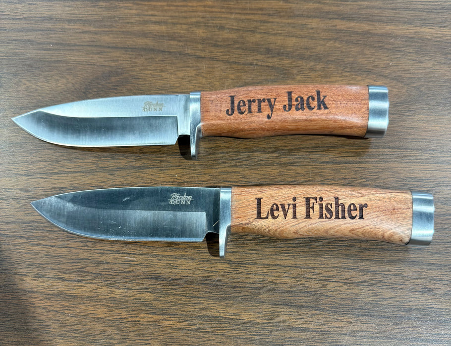 Hunting Knife.  Can be personalized.