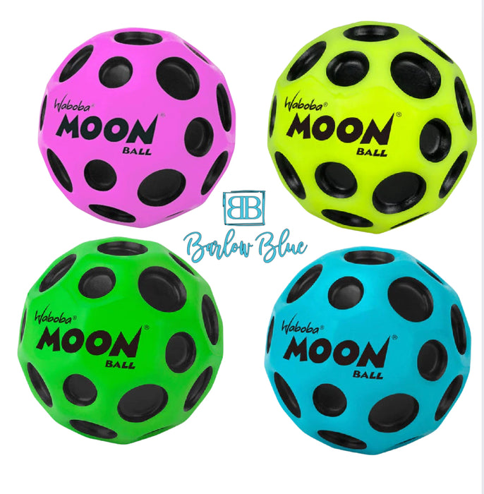 Moon Balls Sold Colors.  Pink, Yellow, Blue & Green.