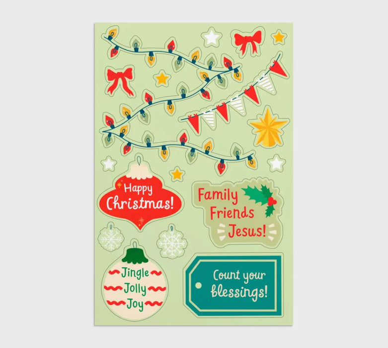 Interactive Sticker Christmas Tree - 8 Christmas Boxed Cards