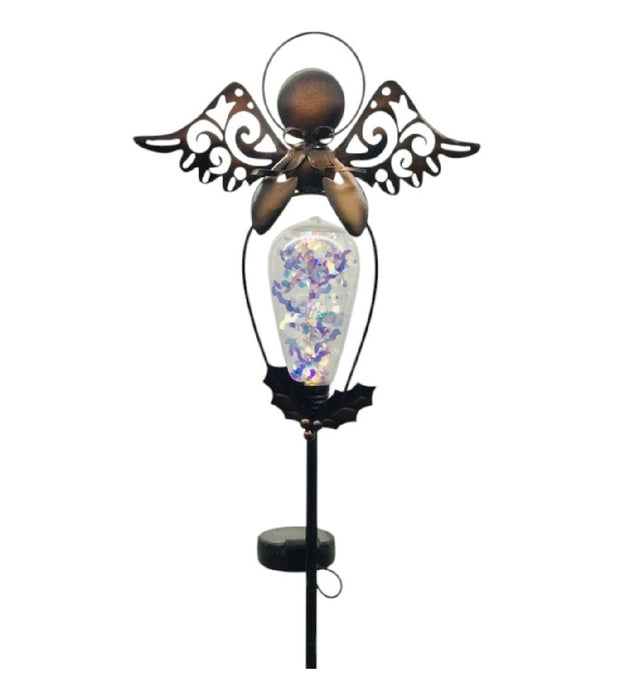 Solar Bronze Angel Stake 39"x9" ⚠️ Oversized Item.  Store Pick Up Only! No Shipping.