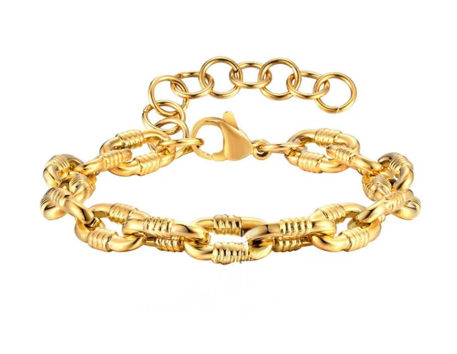The Renata Bracelet – Gold Stainless PVD Chain Bracelet
