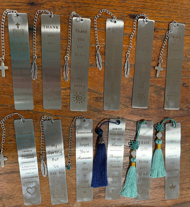 Stainless Steel Bookmarks – Inspirational & Faith-Based Designs