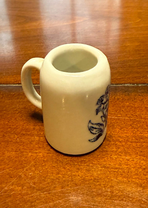 Vintage German Dresden Blue Miniature Stein.  Marked by Wilhelm Rittirsch.