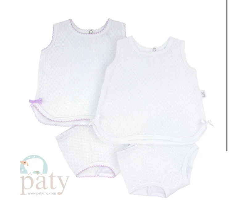 Sleeveless Top with Diaper Cover 2pc Set (NB-12M) *Personalization Can Be Added for an Additional $10!*