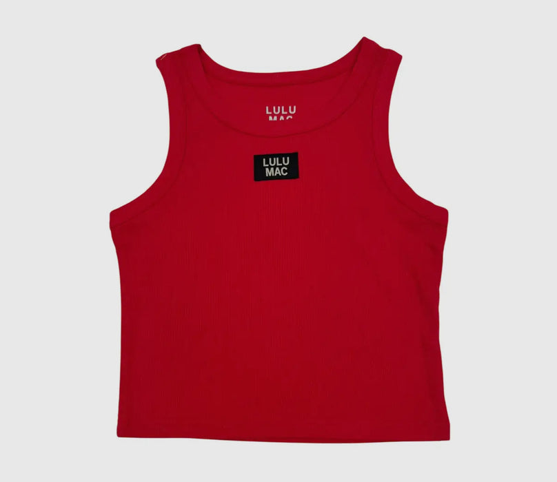 Red Lulu Mac Logo Tank