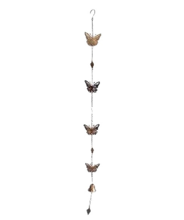 Butterfly Windchime w/Bell 48"x5"