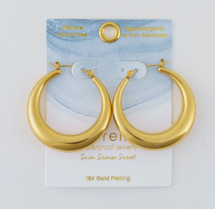 Narelle Waterproof Round Hoop Gold