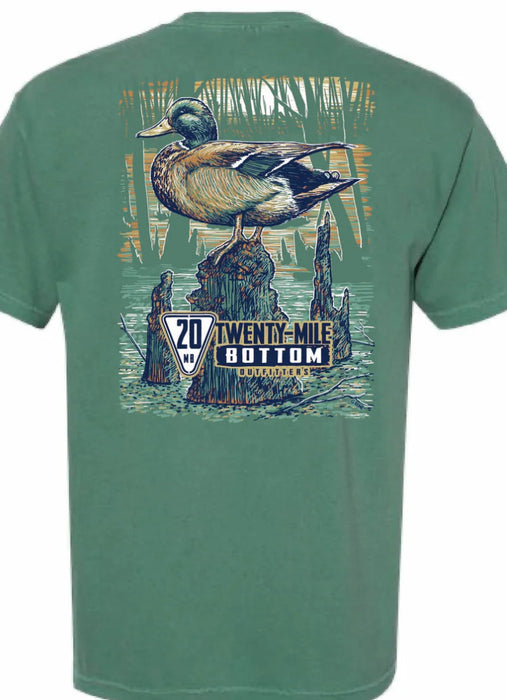 Mallard on a Knob Pocket Tee