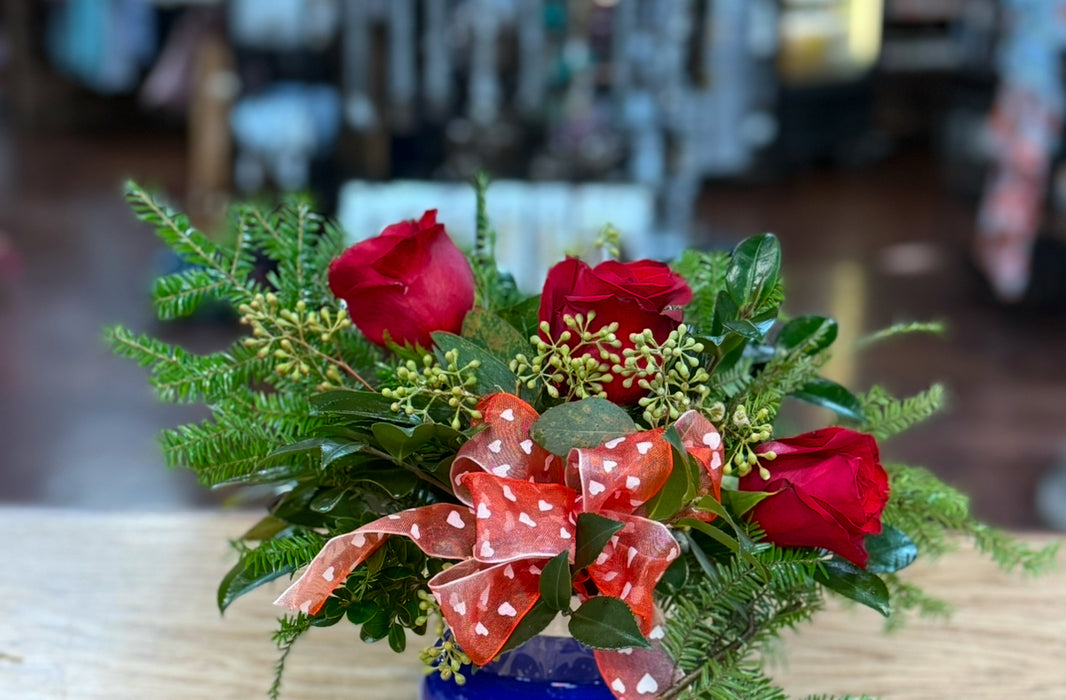 Sweet Grace Candle in a Round Gold Jar with Optional Flowers on Top