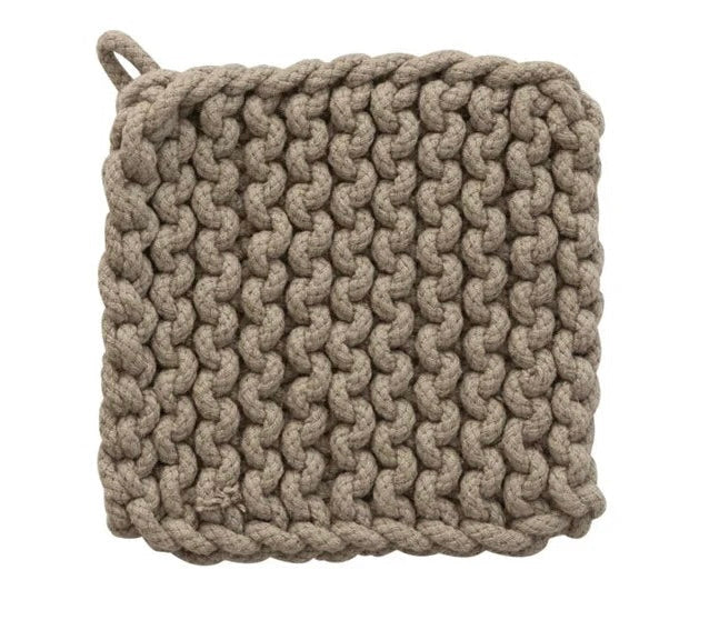 Cotton Crocheted Pot Holders - 4 Colors!