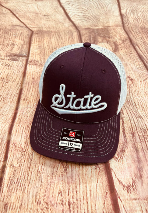 Mississippi State MSU “State“ Puff Hat