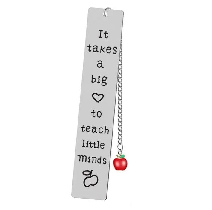 🍎 “A+ Appreciation” Stainless Steel Teacher Bookmarks