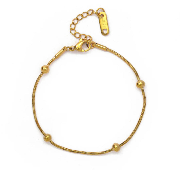 The Aria – Adjustable Dainty Bead Bracelet