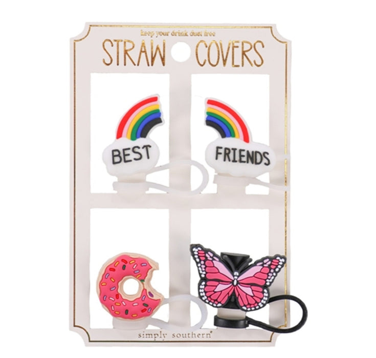 4pk Best Friend Straw Topper