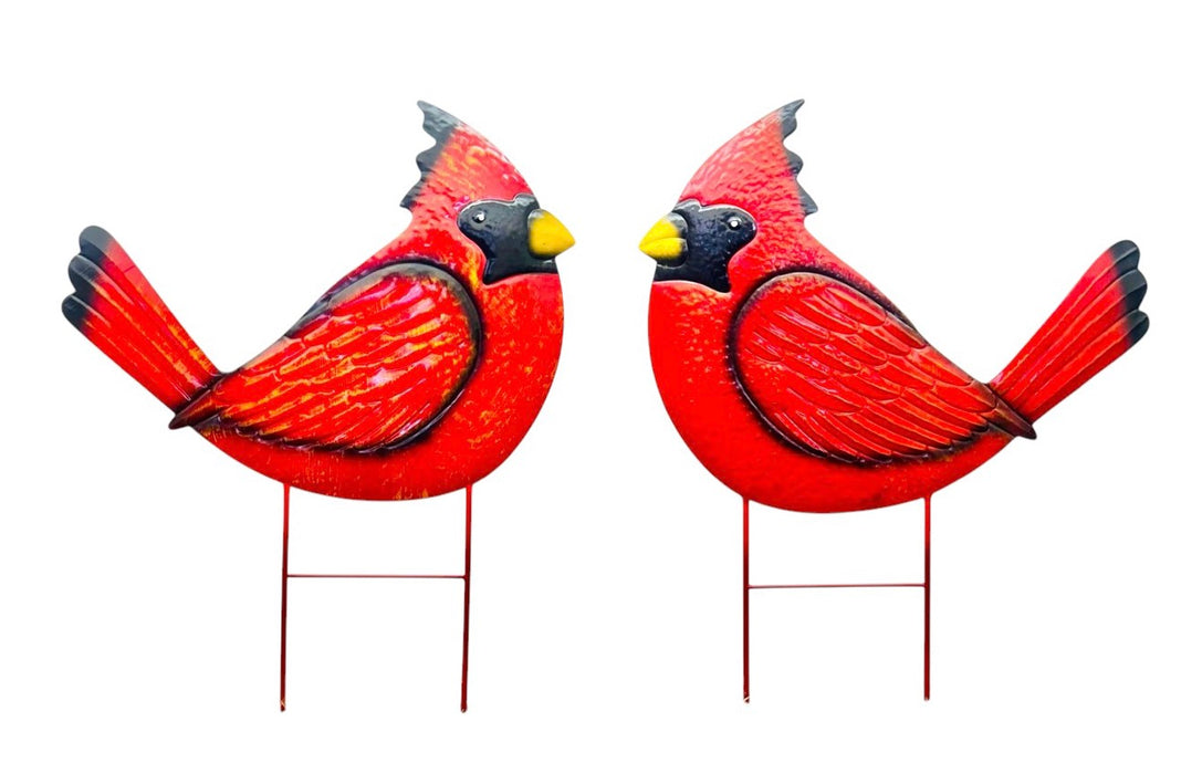 Cardinals on Two Poles 26"x34" - 2 Styles! ⚠️ Oversized Item.  Store Pick Up Only! No Shipping.