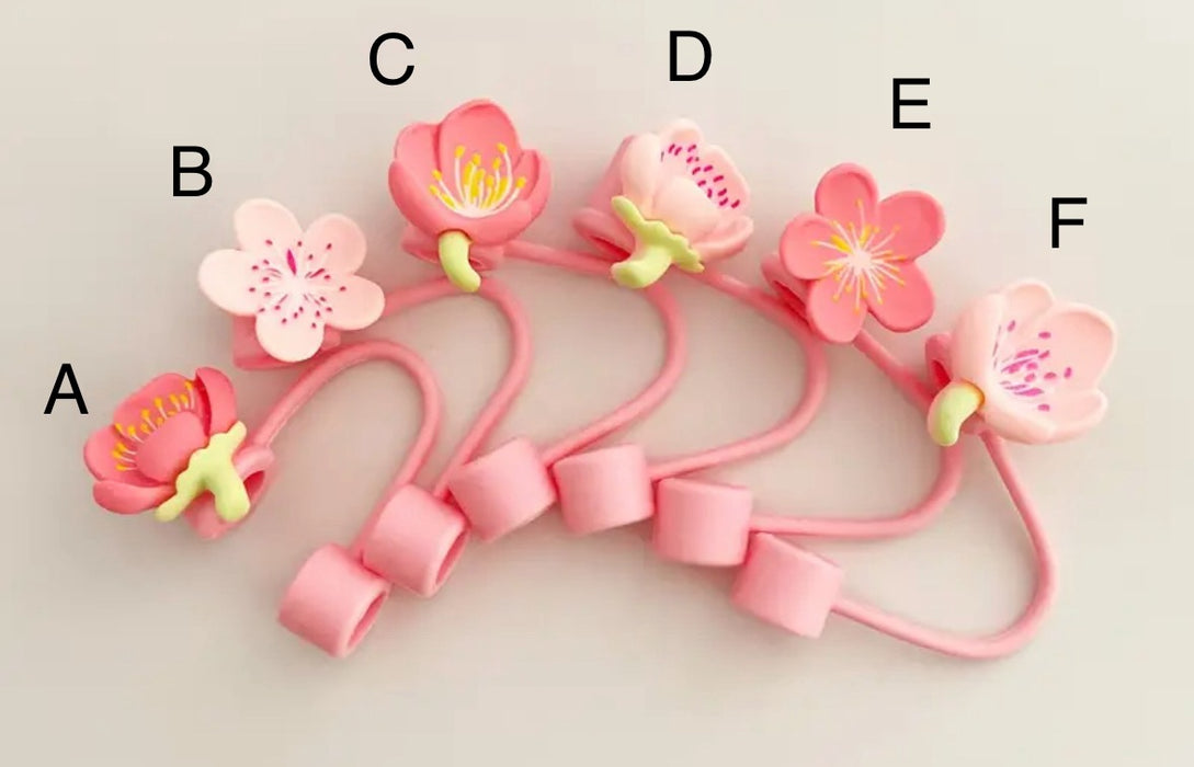 Flower Straw Toppers - 6 Styles!