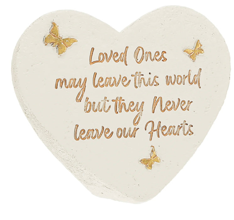 Loved Ones - 3.5" x 3" Heart Memorial Stone