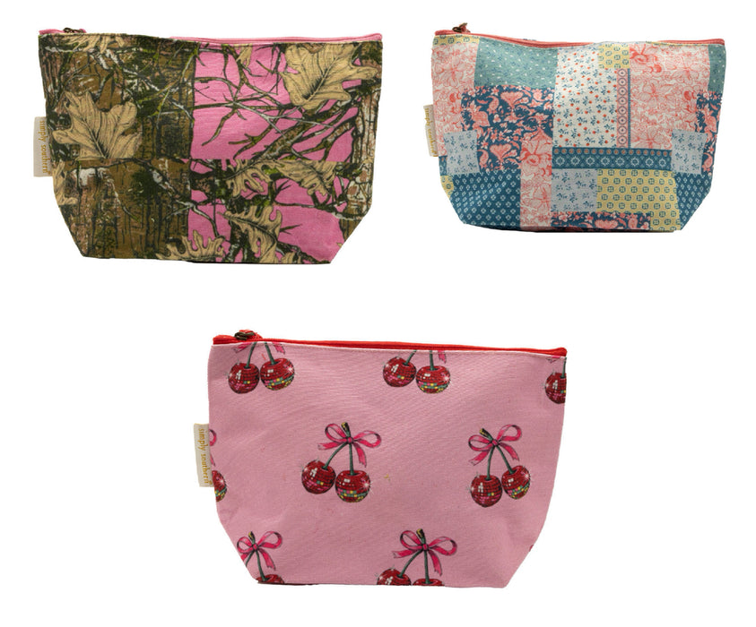 Simply Southern  Pouch Makeup Bags- Available in 3 Colors and have matching Tote Bags!