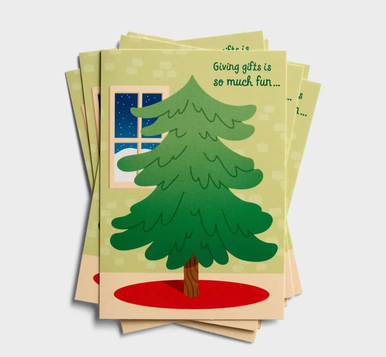 Interactive Sticker Christmas Tree - 8 Christmas Boxed Cards