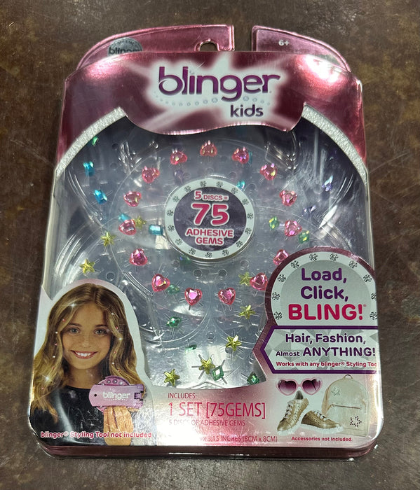 Hair Blinger!  Easily add sparkles & gems to any hair!  Starter kit & refills.