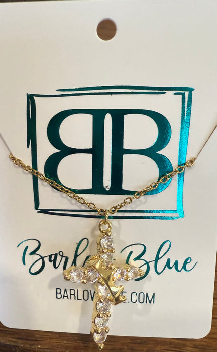 Crowned Cross Necklace