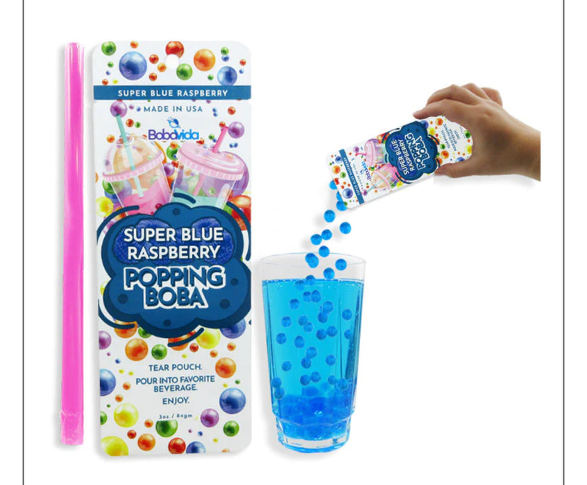 Popping Boba Drink Pouch with Straw- 2 Flavors!