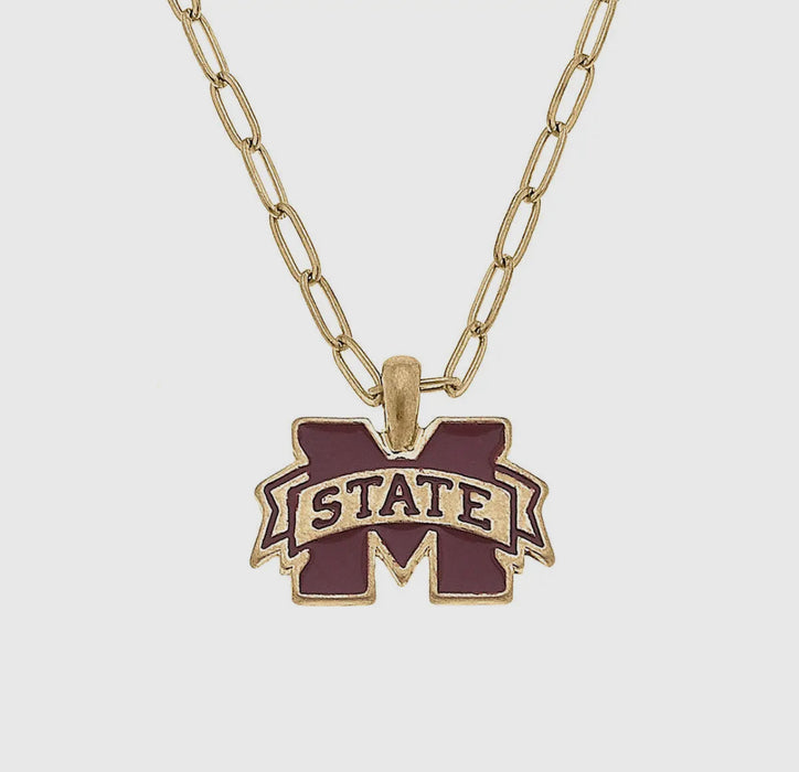 Mississippi State Bulldogs Necklace