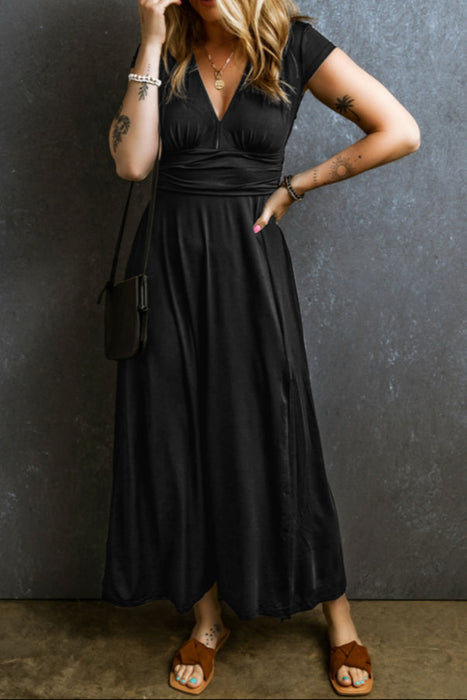 PREORDER Black High Waist Maxi Dress.  AS-AXL. Allow 3 weeks to come in.  Get a 25% OFF discount for preordering!  Deadline to preorder is 2/16/25.