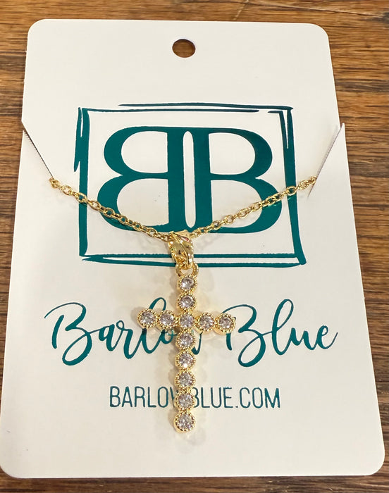 The “Grace & Glow” Zircon Cross Necklace ✨