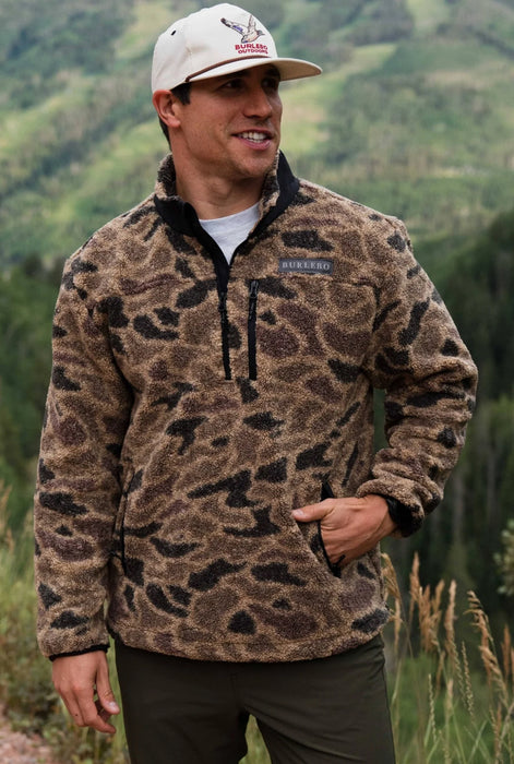 Burlebo Rocky Mountain Sherpa Quarter Zip Jacket