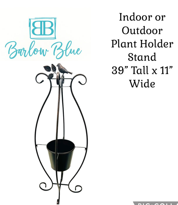 Bronze Plant Stand with Bird ⚠️ Oversized Item.  Store Pick Up Only! No Shipping.
