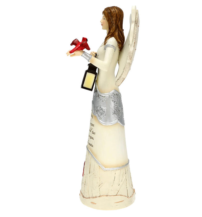 Light Remains - 9" Angel Holding Lantern