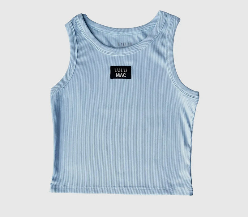 Light Blue Lulu Mac Logo Tank