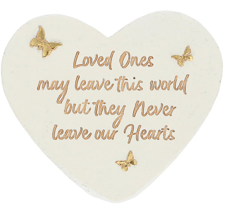 Loved Ones - 3.5" x 3" Heart Memorial Stone
