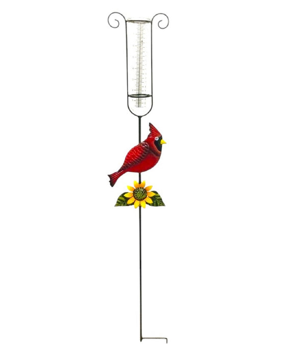 Rain Gauge w/Cardinal Stake 42"x7" ⚠️ Oversized Item.  Store Pick Up Only! No Shipping.