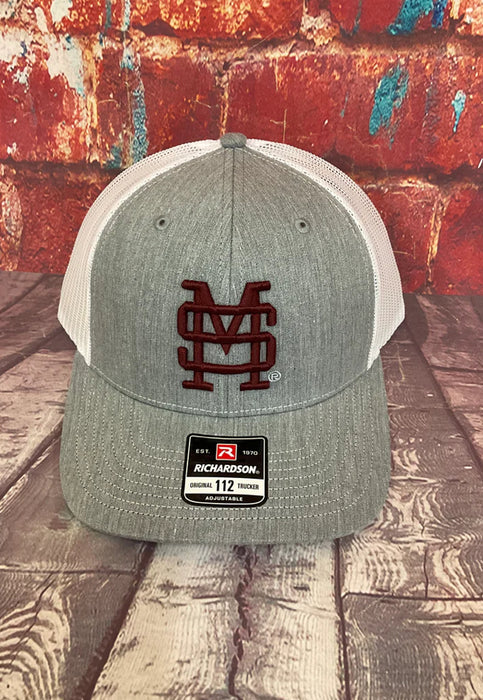 Mississippi State Baseball Logo Hat in Black or Heather Grey