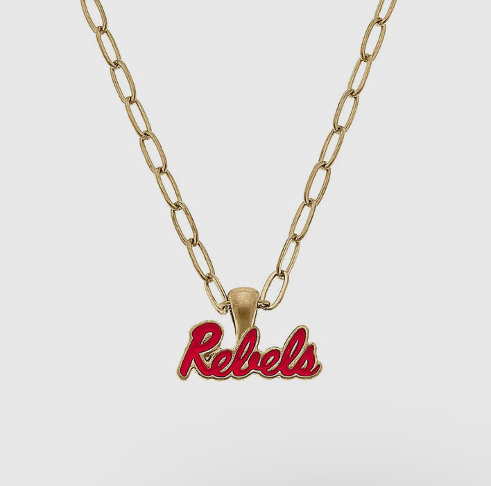 Ole Miss Rebels Necklace