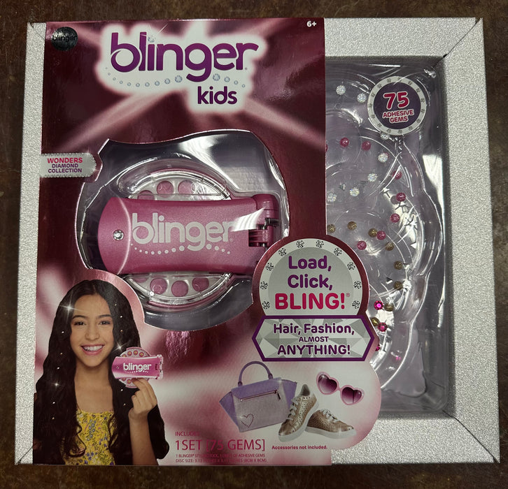 Hair Blinger!  Easily add sparkles & gems to any hair!  Starter kit & refills.