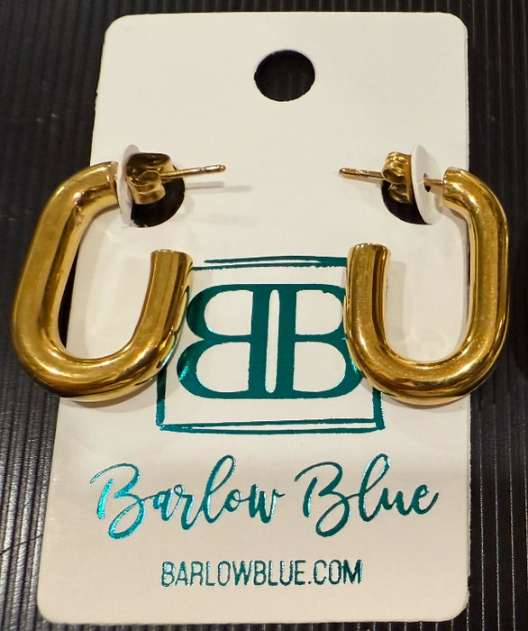 Stainless Steel Waterproof Chunky Hoop Earrings