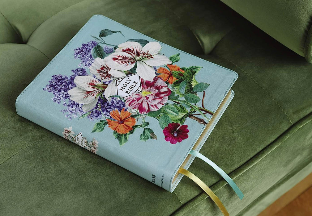 NASB Artisan Collection Bible - Sage Floral LeatherSoft