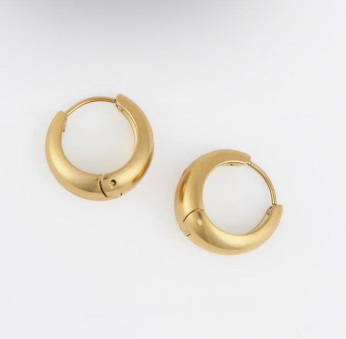 Narelle Waterproof Teardrop Hoop Earring - Gold