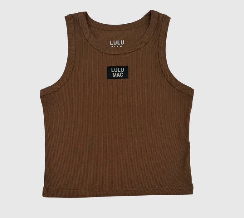 Brown Lulu Mac Logo Tank