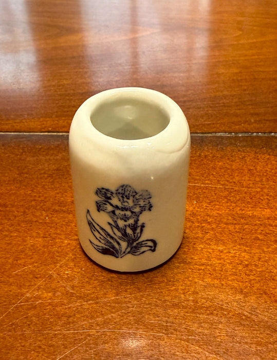 Vintage German Dresden Blue Miniature Stein.  Marked by Wilhelm Rittirsch.